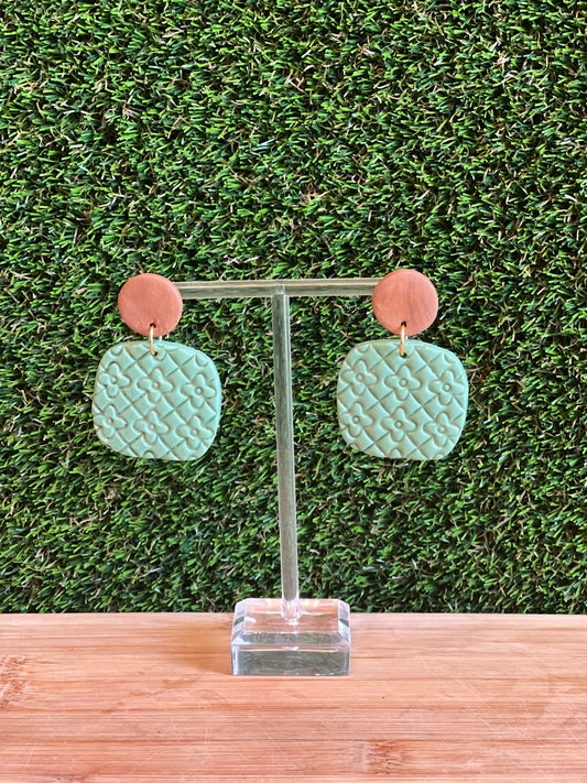 Walnut with soft green